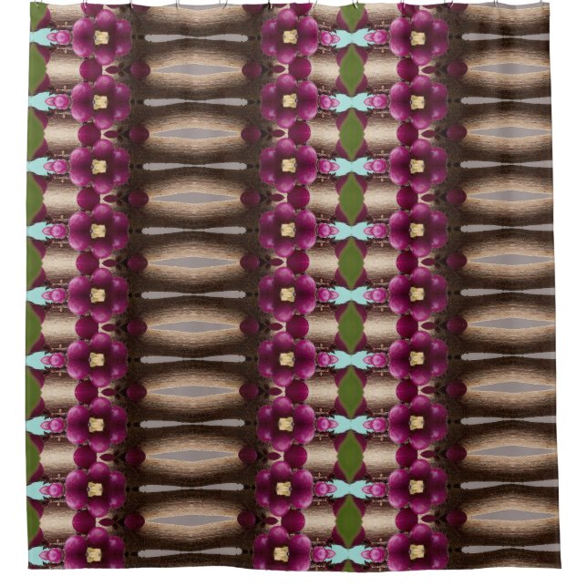 Berries Ikat 4 Shower Curtain (Front)