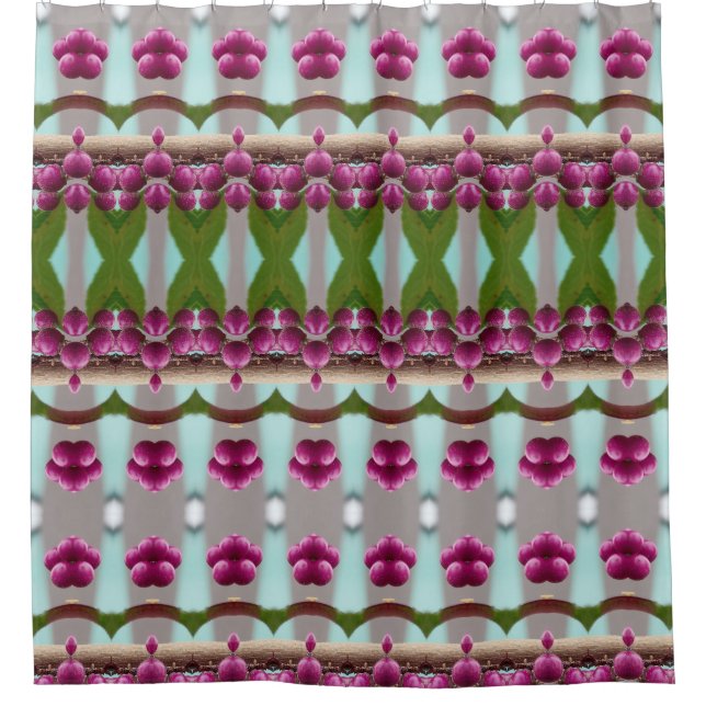Berries Ikat 7 Shower Curtain (Front)
