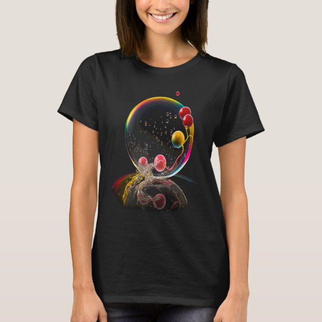 Berries in soap bubble  fruits T-Shirt (Front)