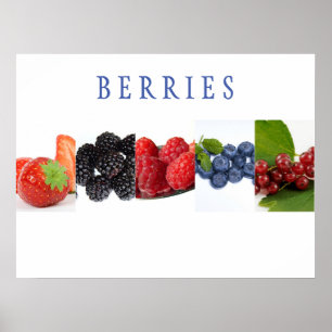 Berries Kitchen Art Poster