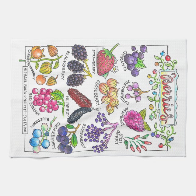 Berries Kitchen Towel (Horizontal)