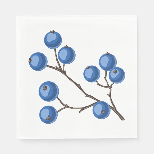 Berries On A Branch Napkin (Front)