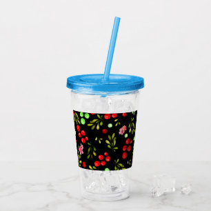 Berries Pattern Acrylic Tumbler
