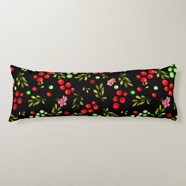 Berries Pattern Body Cushion (Front)