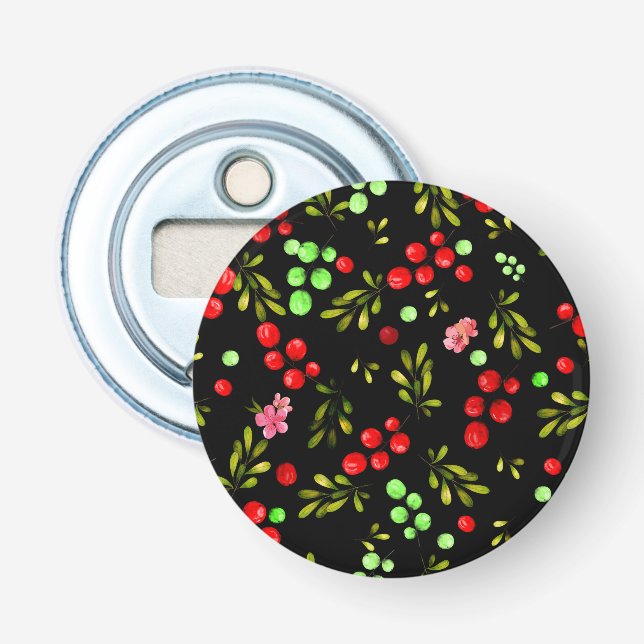 Berries Pattern Bottle Opener (Front)