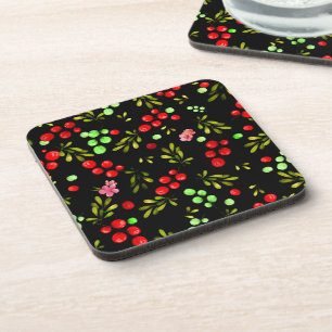 Berries Pattern Coaster