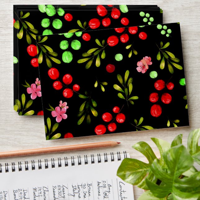 Berries Pattern Envelope (Stacked)
