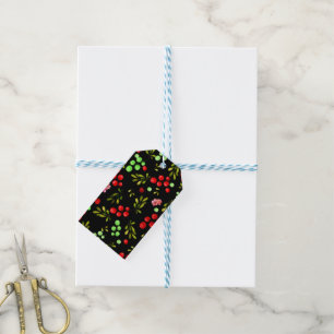 Berries Pattern Gift Tags