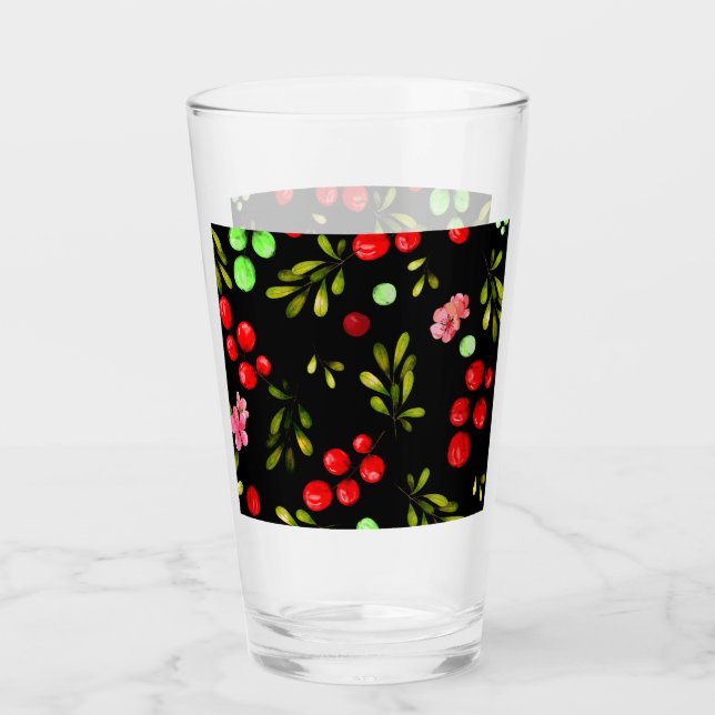 Berries Pattern Glass (Front)