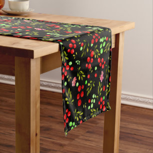 Berries Pattern Short Table Runner