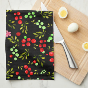 Berries Pattern Tea Towel
