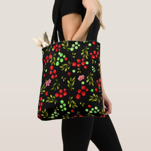 Berries Pattern Tote Bag