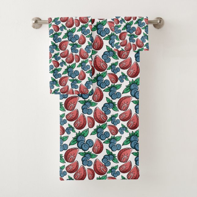 Berries Pattern towel set (Insitu)