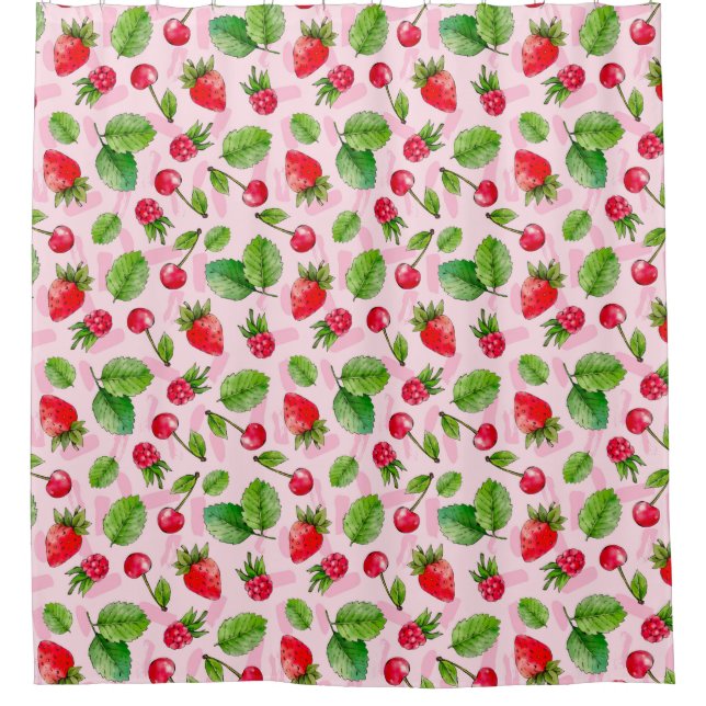 Berries Shower Curtain (Front)