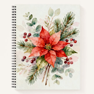 Berries Watercolor Floral Notebook
