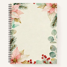 Berries Watercolor Floral Notebook