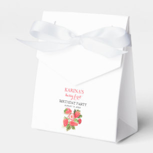 Berry 1st Birthday Party Strawberry fruit Summer Favour Box