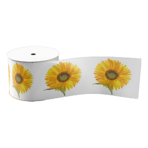 Berry 1st Birthday Party Sunflower Summer Fall Grosgrain Ribbon