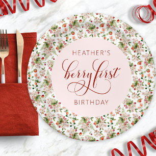 Berry 1st paper plate