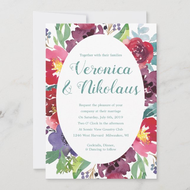 Berry Adoration Invitation (Front)