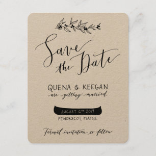 Berry and Canoe Save the Date - Quena and Keegan