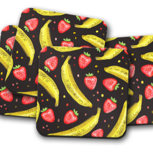 Berry & Banana Bliss Coaster Fruit Coaster Set