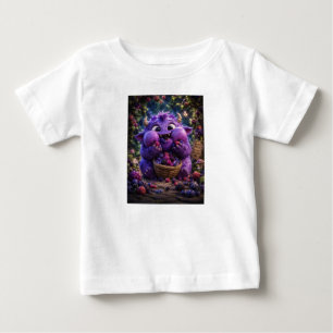 Berry Bandit Cute Monster Fantasy Woodland Art Baby T-Shirt