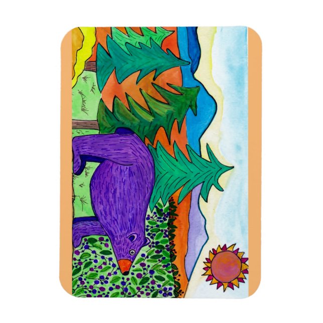 Berry Bear Magnet (Vertical)