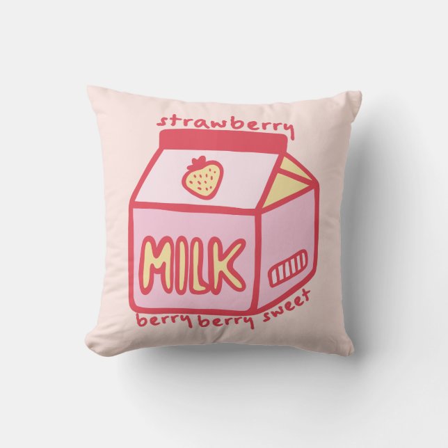Berry Berry Sweet Strawberry Milk Cushion (Front)