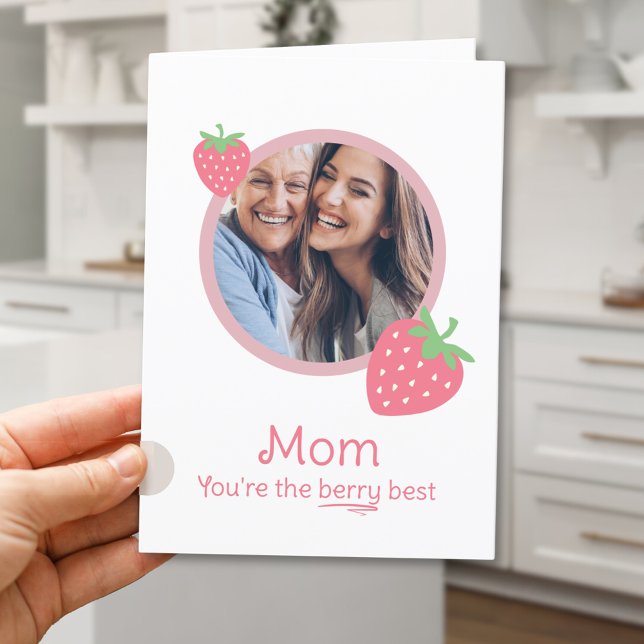 Berry Best Mum Mothers Day  Holiday Card (Creator Uploaded)