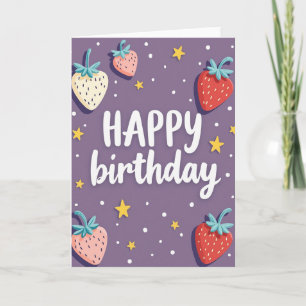 Berry Birthday Wishes Card
