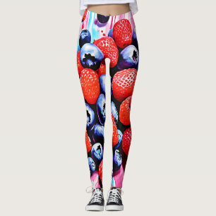 Berry Blast: Fruity Fun Leggings