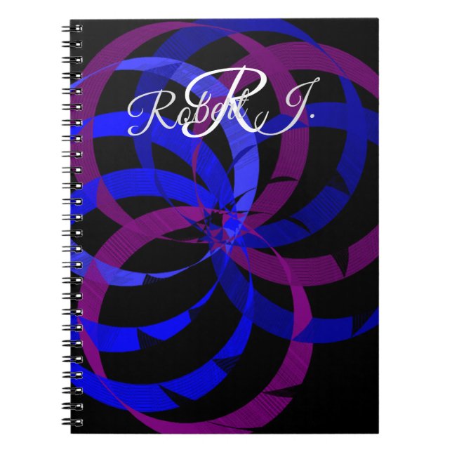 Berry Blend Geometric Spiral Notebook (Front)