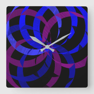 Berry Blend Geometric Wall Clock