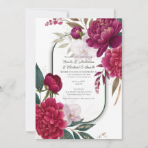 Berry Bloom Garden Floral Glam Wedding