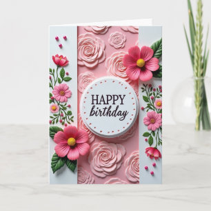 Berry Blossom Birthday Card