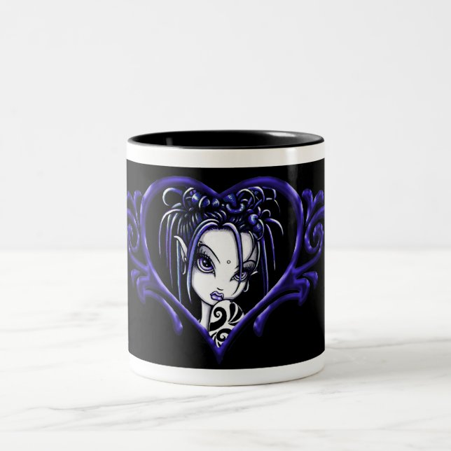 Berry Blue "Sophia" Coffee Mug (Center)