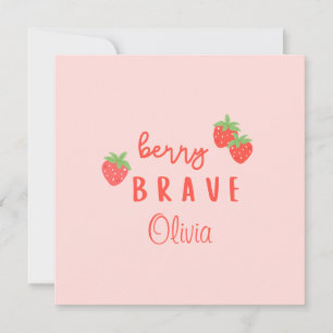 berry brave childhood cancer sick kids custom name card