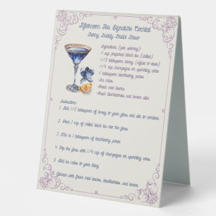 Berry Bridal Shower Self Serve Drink Station Sign