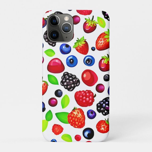 Berry Burst: Fruity Pattern Case-Mate iPhone Case (Back)