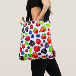 Berry Burst: Fruity Pattern Tote Bag