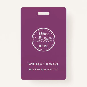 Berry Business Logo Company Employee Modern Staff ID Badge