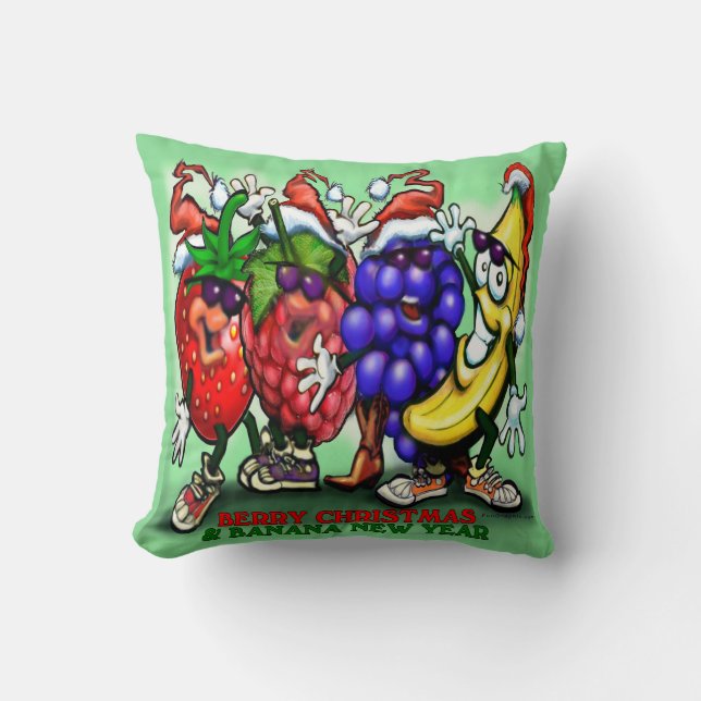 Berry Christmas Cushion (Front)
