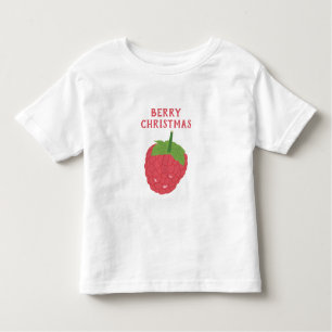 Berry Christmas Raspberry Fruit Design Toddler T-Shirt