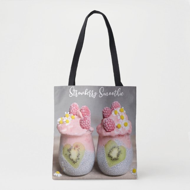  Berry Clean Vibes: Detox Smoothie & Chia Pudding  Tote Bag (Front)