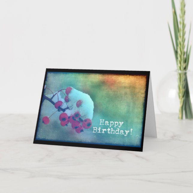 Berry Cold, Birthday Card (Front)