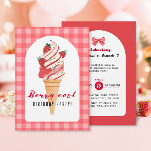 Berry Cool Birthday Invitation