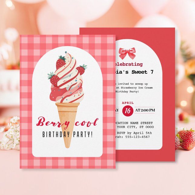 Berry Cool Birthday Invitation (Creator Uploaded)