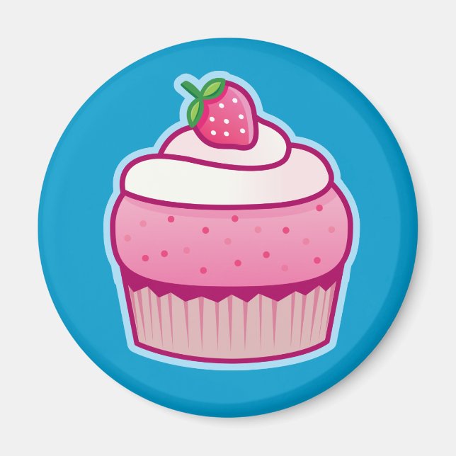 berry cupcake magnet (Front)