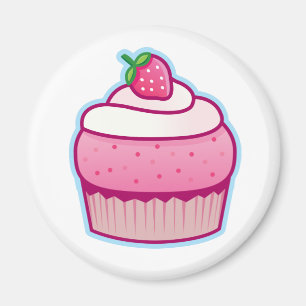 berry cupcake magnet
